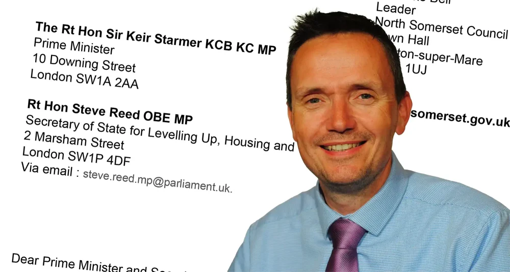 Cllr Mike Bell has written to the Prime Minister over council finances