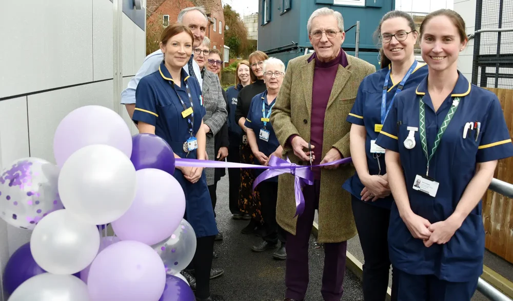 The opening of the new stoma department at Yeovil Hospital