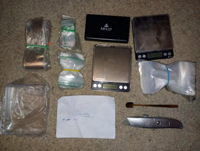 Scales and other drug-related items were found by police. Picture: Avon & Somerset Police