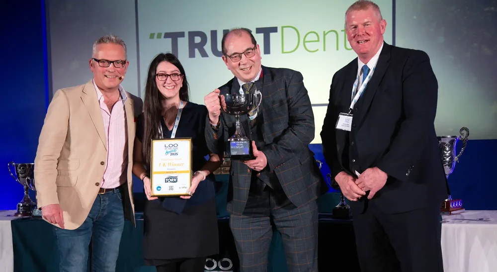 TRUSTDental representatives receiving the Chairman's Award at the 2024 Loo of the Year Awards