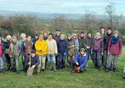 RtL volunteers at Paddington Farm, Glastonbury, last month