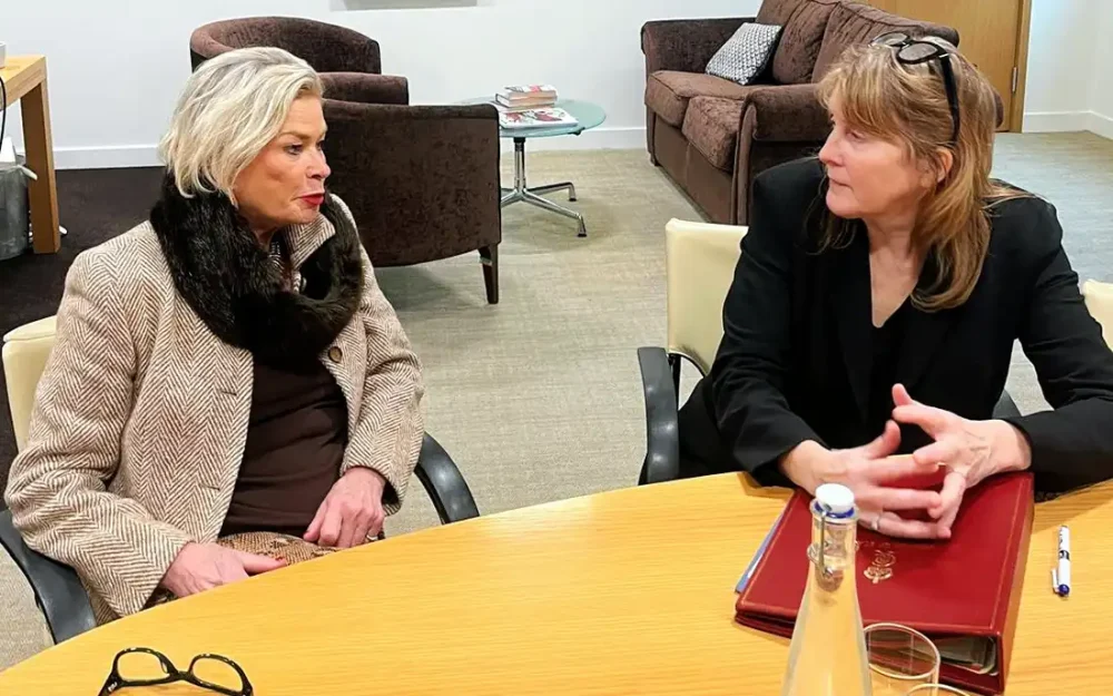 Minehead and Tiverton MP Rachel Gilmour meeting with Minister Sarah Jones