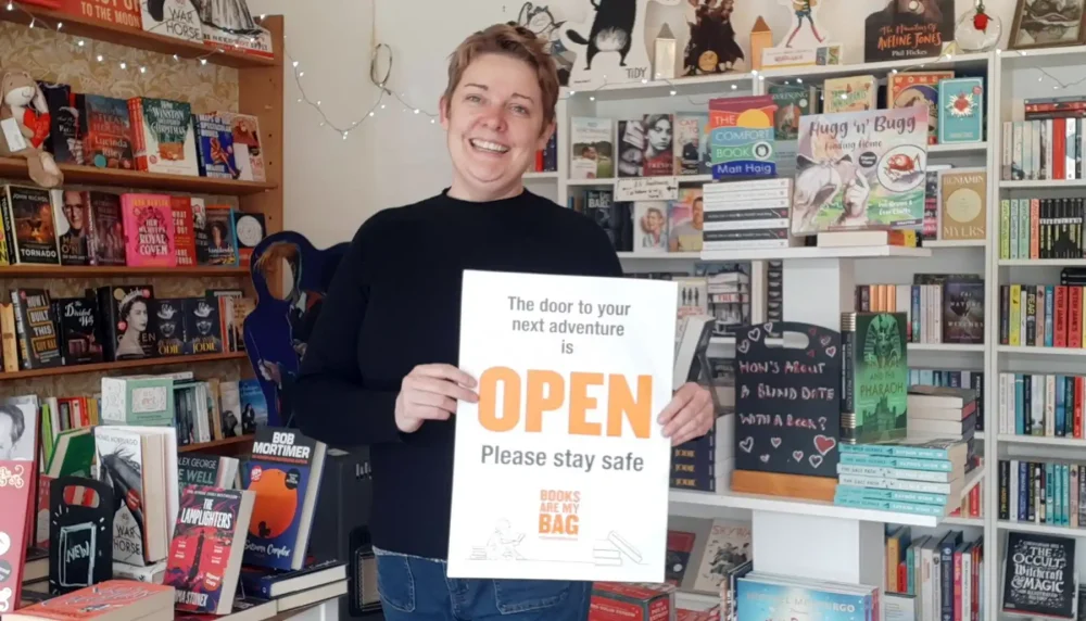 Sam Carr, of The Snug Bookshop and Cafe, in Huish Episcopi