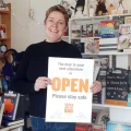 Sam Carr, of The Snug Bookshop and Cafe, in Huish Episcopi