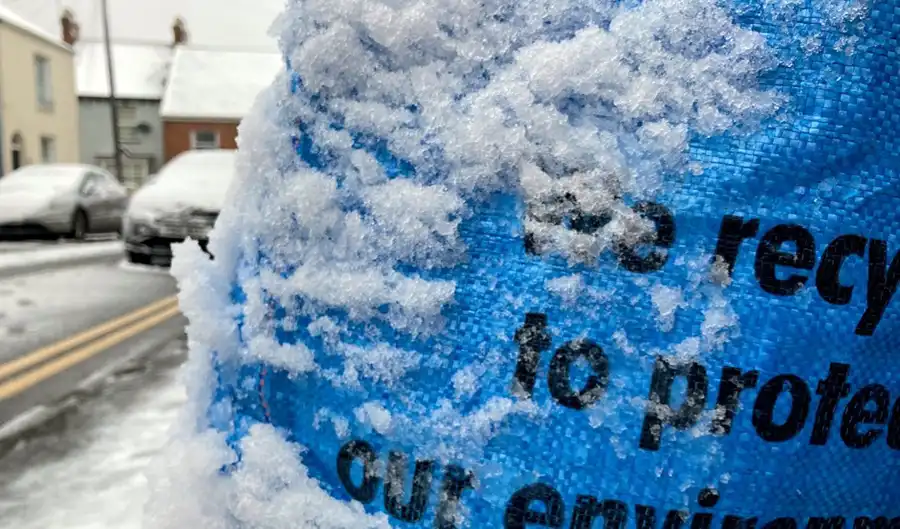 Cold weather is affecting rubbish and recycling collections across Somerset