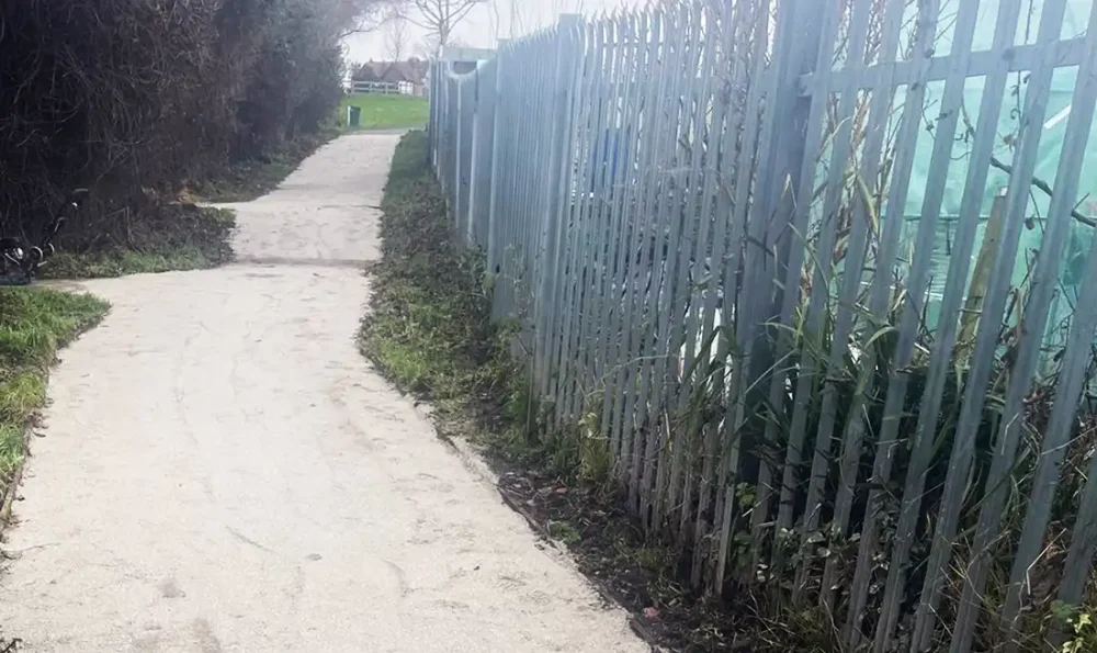 The footpath, in St Matthews Field, Bridgwater, has been upgraded. Picture: BTC