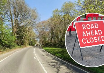 The A38 will be closed between 9.30am and 3.30pm for diseased ash trees to be felled. Picture: Google
