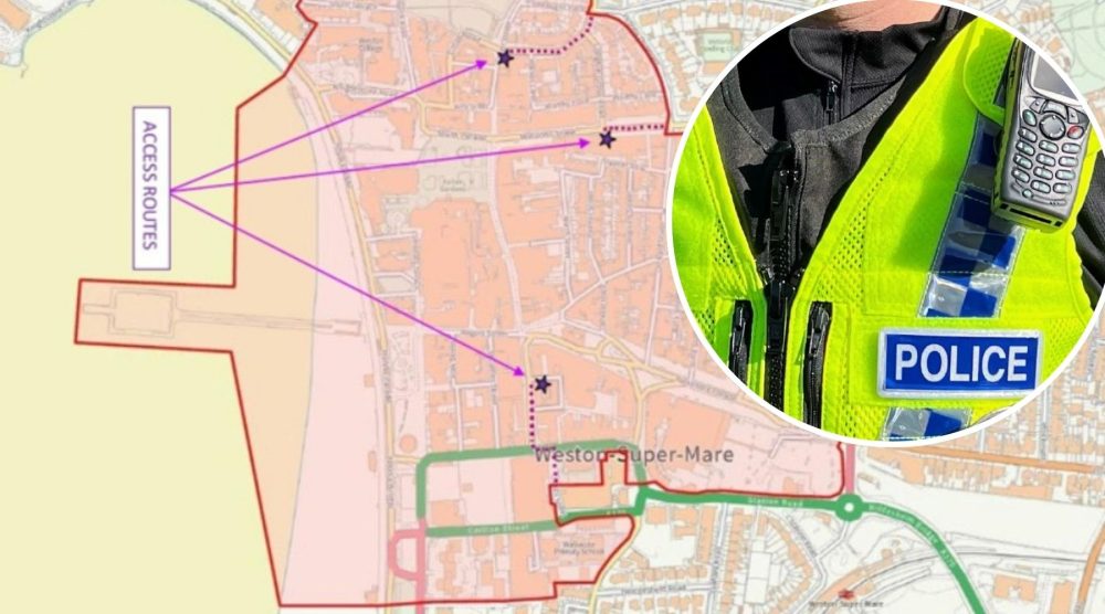 Police and PCSOs targeted anti-social behaviour in Weston-super-Mare. Picture: Avon & Somerset Police