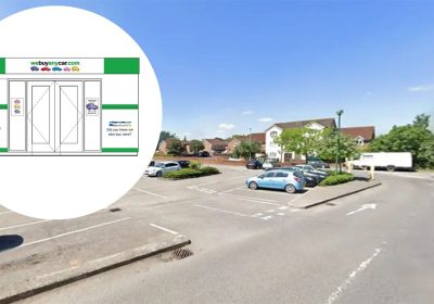 The pod would be installed in the car park at Morrisons, Glastonbury. Pictures: Ridge/Somerset Council/Google