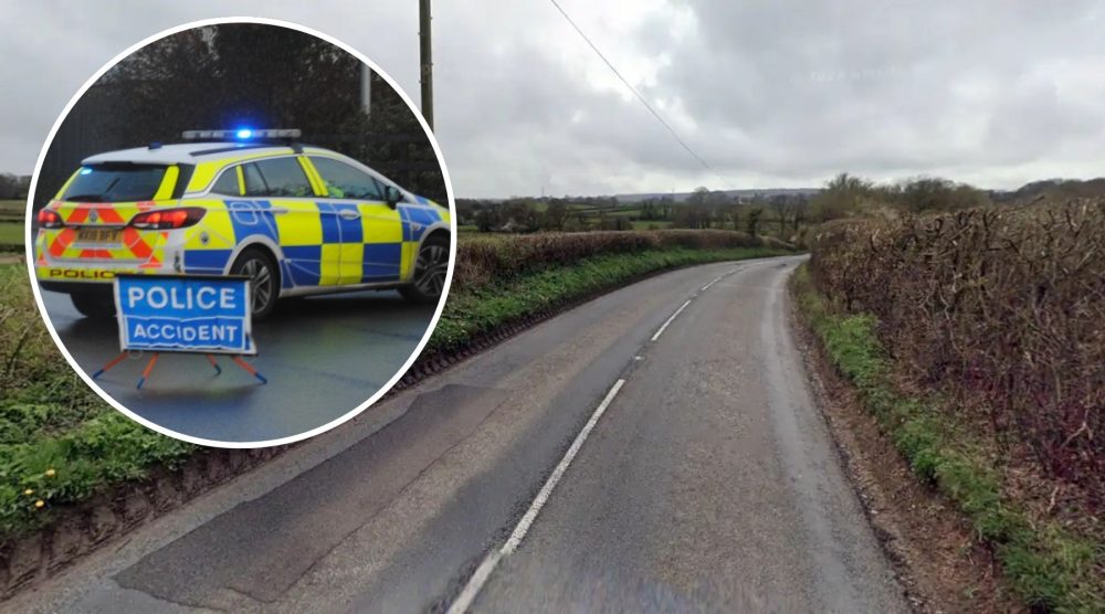 The crash happened on the A359 at Cloford this morning. Picture: Google