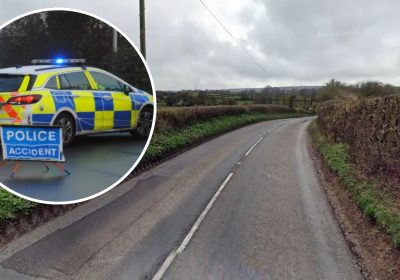 The crash happened on the A359 at Cloford this morning. Picture: Google