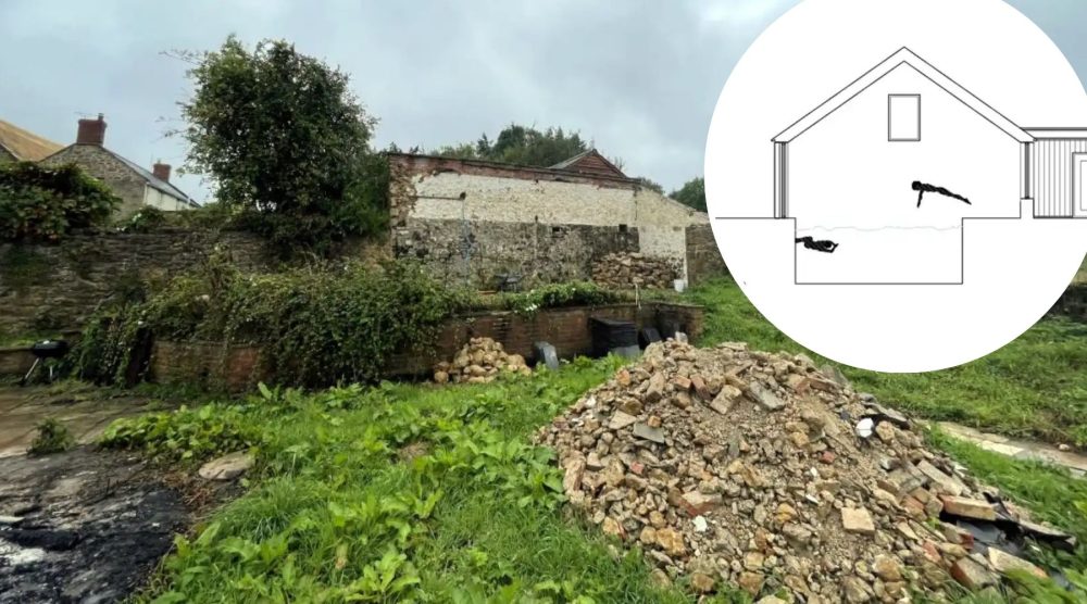 Plans for an indoor pool at Dillington Farm House have been submitted. Pictures: Orme/Somerset Council