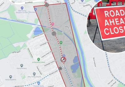 Taunton Road in Bridgwater is set to close for nine evenings from February 2. Picture: OneNetwork