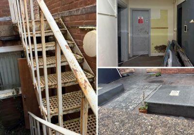 The former bank vault, to the rear of The Parade, Minehead, is going up for sale at auction in February. Pictures: Clive Emson