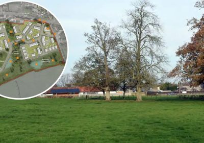 Up to 78 new homes could be built in Walton, near Street. Pictures: Clifton Emery Design/Somerset Council