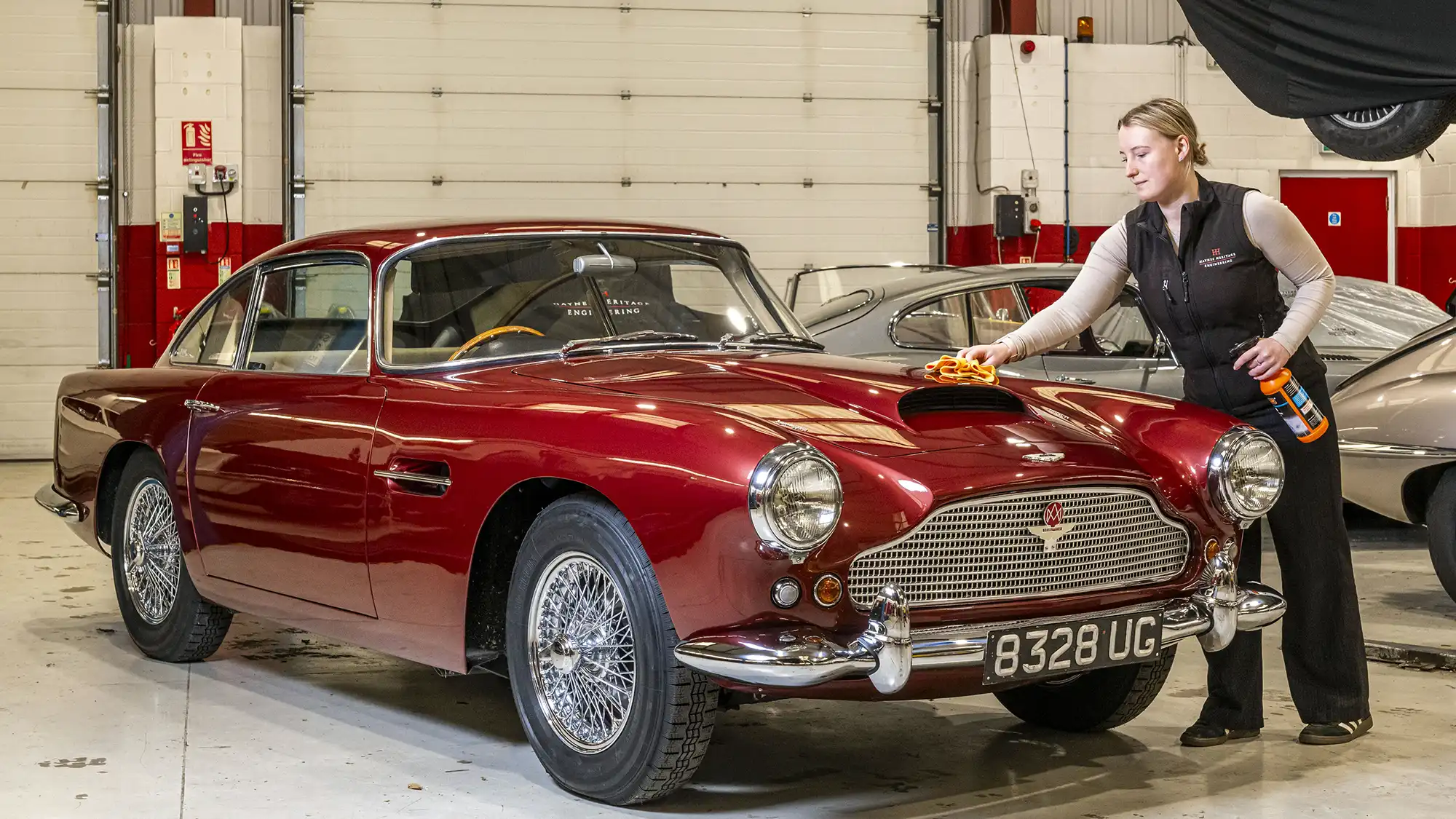 The 1961 DB4 is back on display. Picture: Haynes Motor Museum