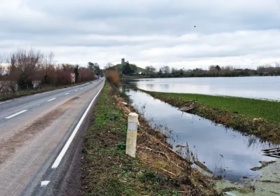 The A361 between Burrowbridge and East Lyng has re-opened. Picture: Somerset Council