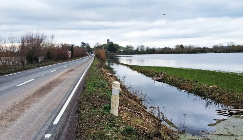 The A361 between Burrowbridge and East Lyng has re-opened. Picture: Somerset Council