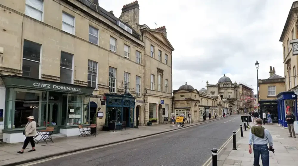 The man, 80, was injured after an incident in Argyle Street, Bath, on Saturday afternoon. Picture: Google