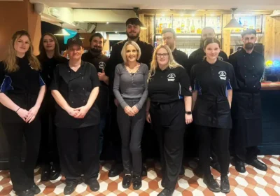 The team is welcoming people back to the Yeovil pub after a £376,000 makeover. Picture: The Arrow