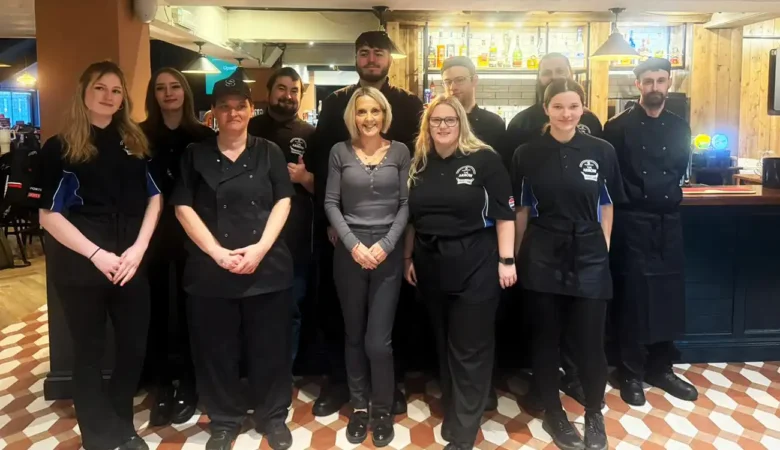 The team is welcoming people back to the Yeovil pub after a £376,000 makeover. Picture: The Arrow