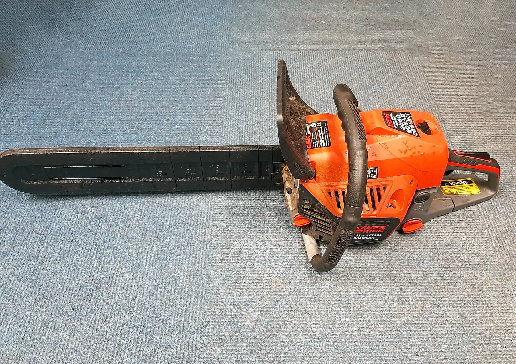 The chainsaw was found 'dumped' in Norfolk Road, Weston-super-Mare. Picture: Avon & Somerset Police