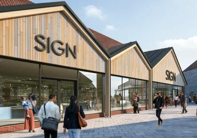 How the new-look units could look at Clarks Village, in Street, if plans are approved. Picture: Harris Partnership/Somerset Council