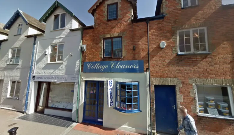 The former Cottage Cleaners in Chard could become a two-bed home. Picture: Google