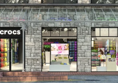 How the Crocs store, at Clarks Village in Street, Somerset, will look