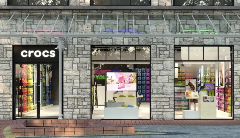 How the Crocs store, at Clarks Village in Street, Somerset, will look