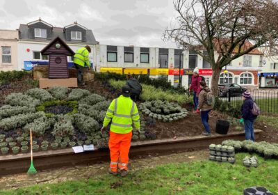 The Floral Clock has been stocked with hardy perennials. Picture: North Somerset Council