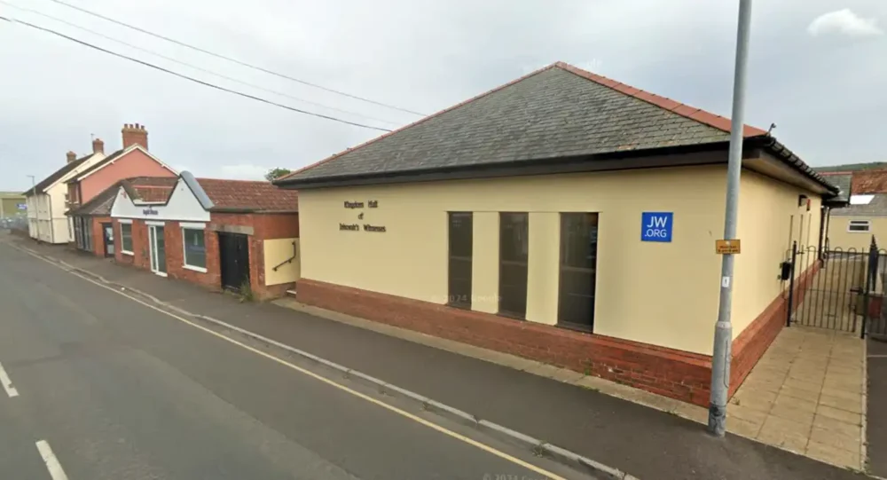 The Kingdom Hall of Jehovah's Witnesses, in Minehead, has been targeted. Picture: Google