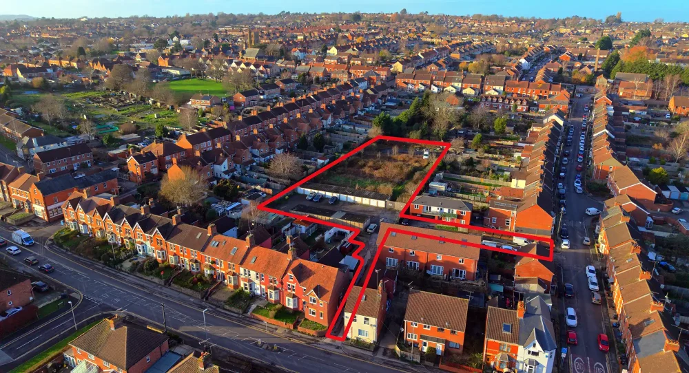 The plot is off Victoria Road, Yeovil. Picture: GTH