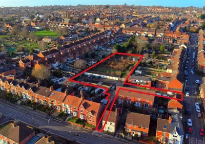 The plot is off Victoria Road, Yeovil. Picture: GTH