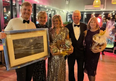 Guests enjoyed a range of activities at the ball, near Taunton