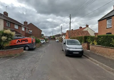 The road rage incident unfolded in Standards Road, Westonzoyland, police said. Picture: Google