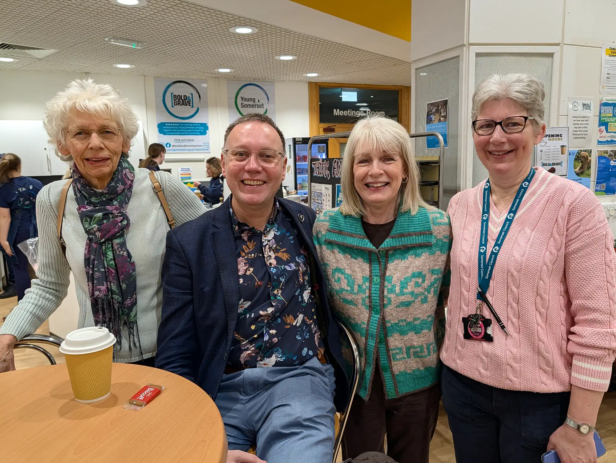 Staff, volunteers and readers came together to mark the occasions. Picture: Somerset Council