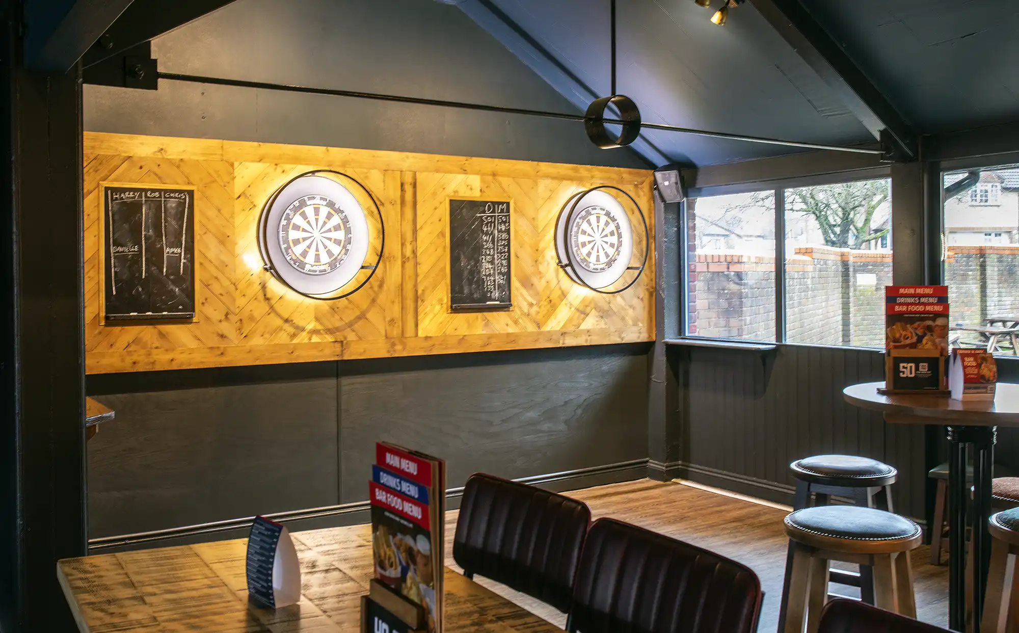 Dart boards at The Arrow, in Yeovil