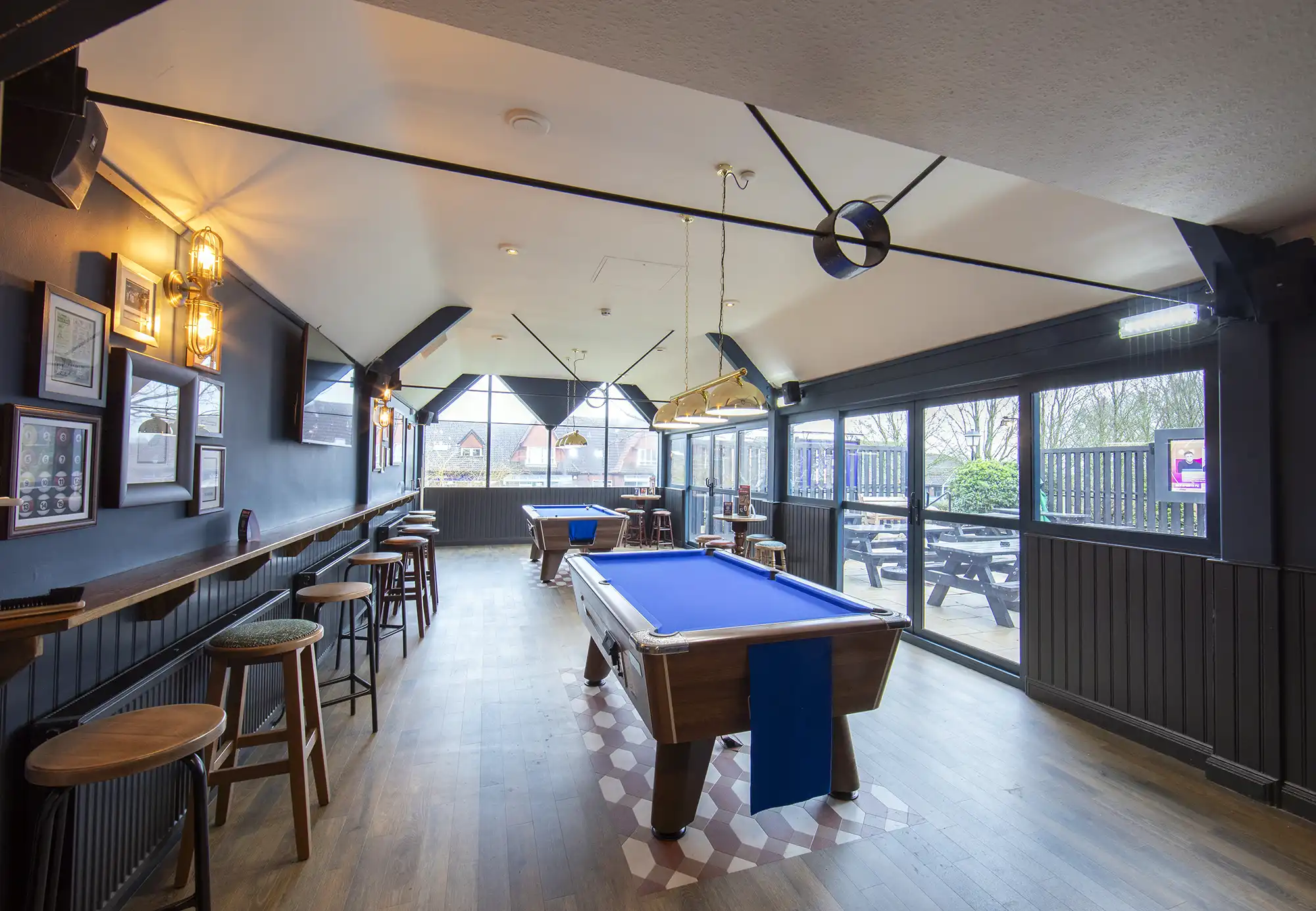 Pool tables for punters at The Arrow, in Yeovil