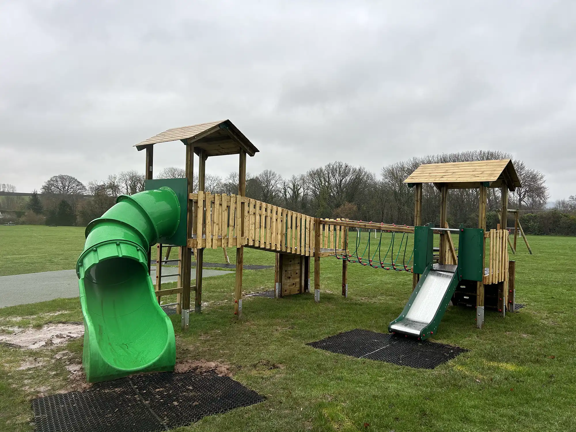 The new play area is open at the King George V playing field, in Trull, Taunton. Picture: Trull Parish Council