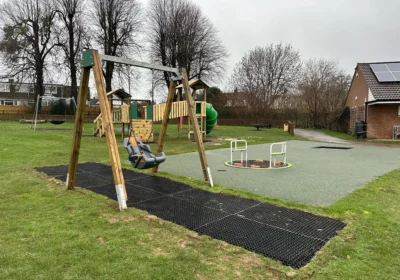 The new play area is open at the King George V playing field, in Trull, Taunton. Picture: Trull Parish Council