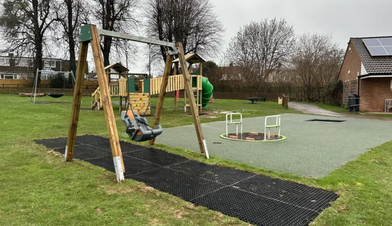 The new play area is open at the King George V playing field, in Trull, Taunton. Picture: Trull Parish Council