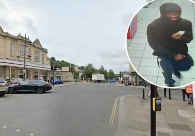 Police want to trace this person after an attempted robbery in Bath. Pictures: Google/Avon & Somerset Police