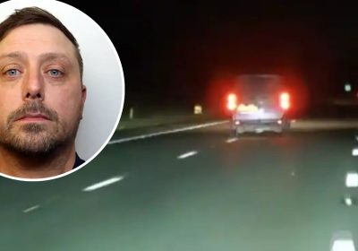 Stuart Kent was filmed swerving across the M5 in Somerset. Pictures: Avon & Somerset Police