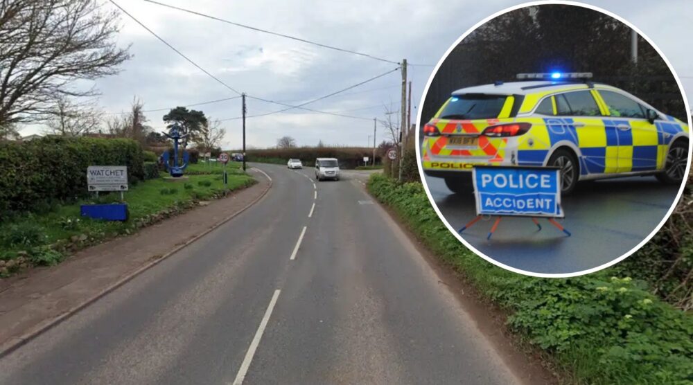 The crash occurred in Brendon Road, Watchet, on Friday evening, police said. Picture: Google
