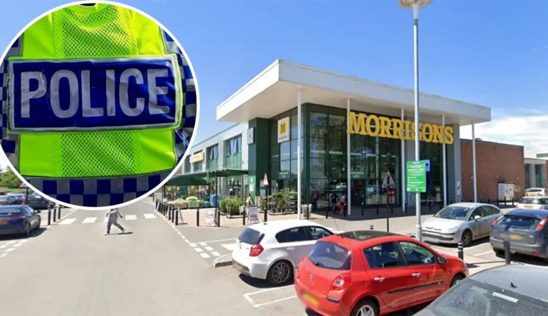 The officers gave chase after spotting an incident at Morrisons, in Wells. Picture: Google