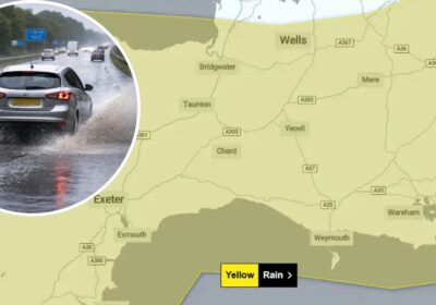 More heavy rain is set to batter Somerset in the coming days. Picture: Met Office