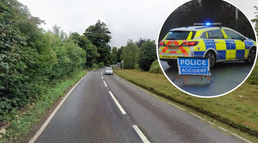 The crash happened on the A371 at Dinder, between Shepton Mallet and Wells. Picture: Google