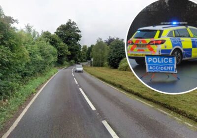 The crash happened on the A371 at Dinder, between Shepton Mallet and Wells. Picture: Google
