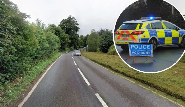 The crash happened on the A371 at Dinder, between Shepton Mallet and Wells. Picture: Google